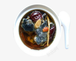 红枣美味乌鸡炖汤素材