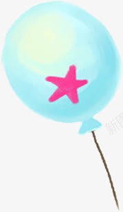 蓝色气球卡通气球六一儿童节png免抠素材_88icon https://88icon.com 六一儿童节 卡通 气球 蓝色