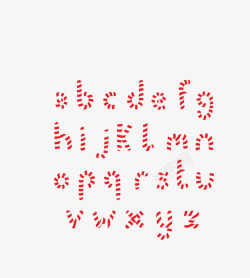 红色创意英文字符装饰矢量图素材