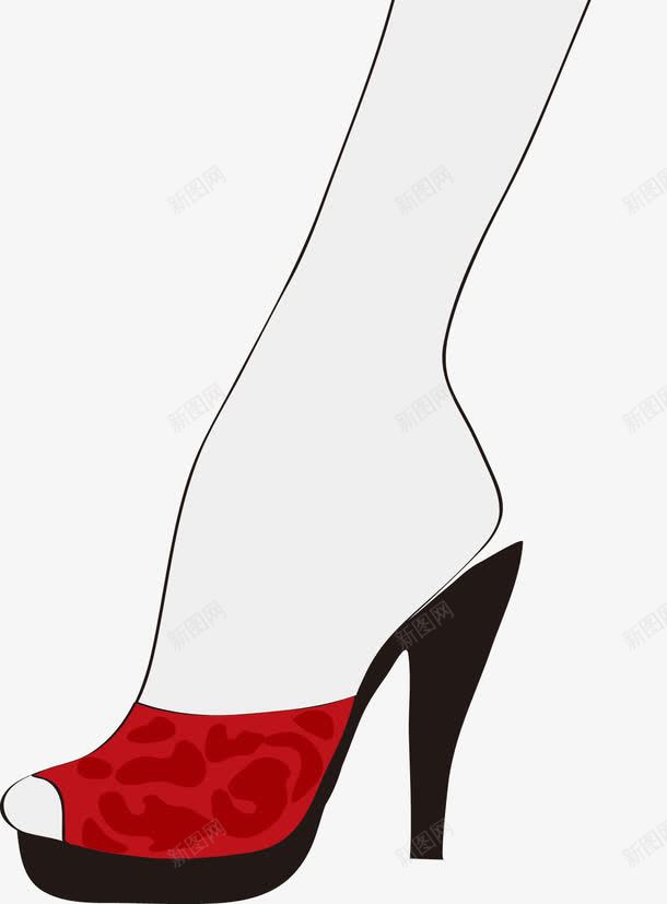 红色高跟鞋的脚png免抠素材_88icon https://88icon.com 红色 高跟鞋