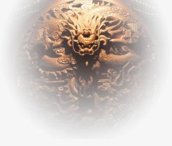 中国风建筑龙花纹装饰素材
