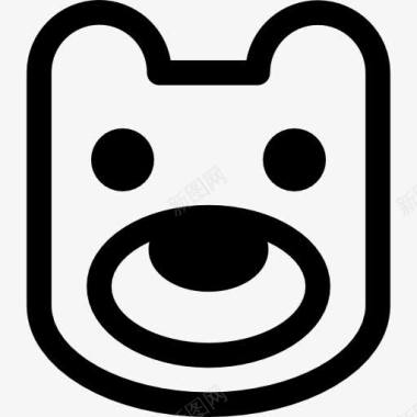 儿童素材BearHead图标图标