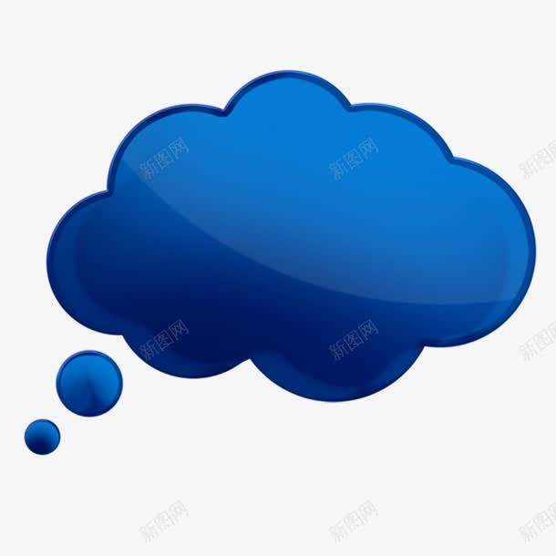 想法气泡想法思考png免抠素材_88icon https://88icon.com 免扣 思考 想法气泡 蓝色