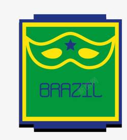 巴西里约奥运会标签素材