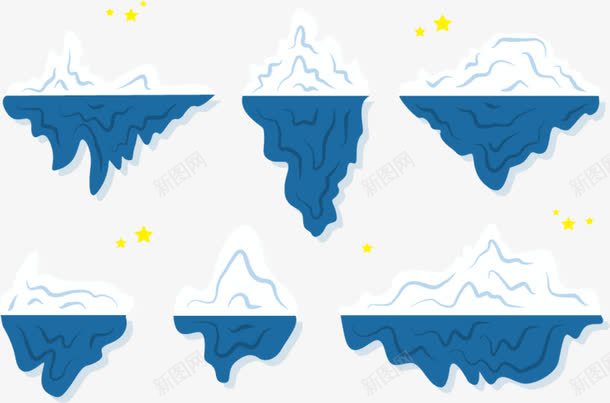 不同时段冰山png免抠素材_88icon https://88icon.com 冰山 冰河世纪 南极 南极冰山 时段 模型 雪花