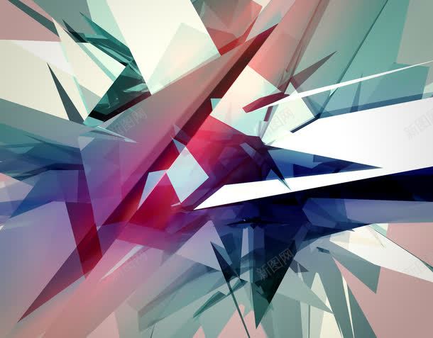 多边形创意海报png免抠素材_88icon https://88icon.com 创意 多边形 海报