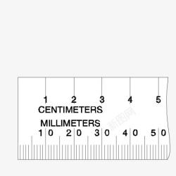 刻度尺子矢量图素材