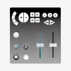 鼠绘调音台界面素材