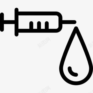 洗碗液小注射器大滴液图标图标