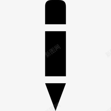 铅笔又大又黑的书写工具图标图标