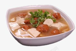豆腐丸子汤素材