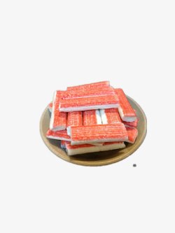 一盘蟹棒素材