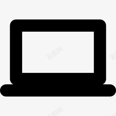 笔记本电脑工具符号粗线条轮廓图标图标