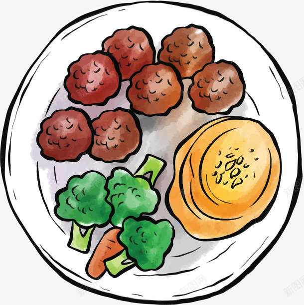 美味手绘西蓝花鸡块矢量图ai免抠素材_88icon https://88icon.com 手绘风 矢量png 美味鸡块 美食 西蓝花 鸡块 矢量图