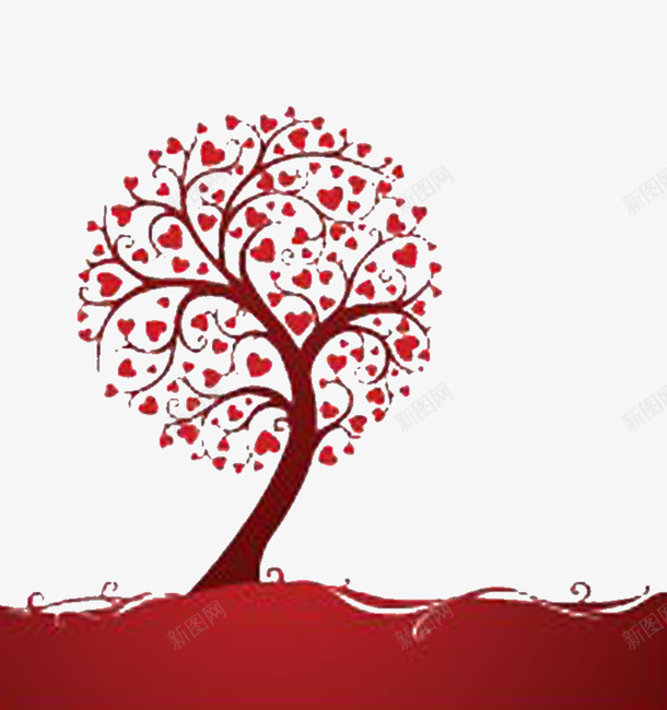 变形创意树png免抠素材_88icon https://88icon.com 变形树木免抠素材 变形树木图片 红色变形树木装饰 红色树木装饰png图片