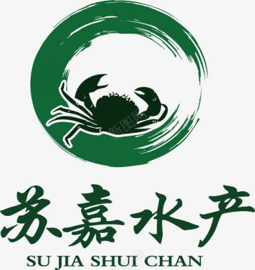 中国风龙凤矢量素材苏嘉水产中国风LOGO图标图标