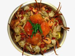新鲜虾蟹煲蟹煲素材