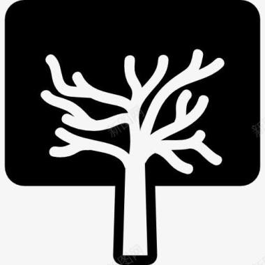 性质树的矩形图标图标
