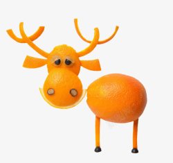 创意橘子羊素材