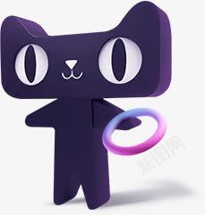 卡通黑色天猫彩色手环png免抠素材_88icon https://88icon.com 卡通 彩色 黑色