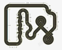 发卡弯发卡赛道高清图片