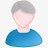 user灰色男性用户白色蓝色灰色图标高清图片