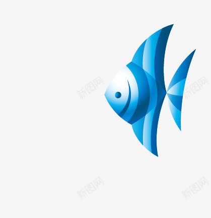 蓝色小鱼儿png免抠素材_88icon https://88icon.com 动物 卡通 海洋 蓝色 金鱼 鱼