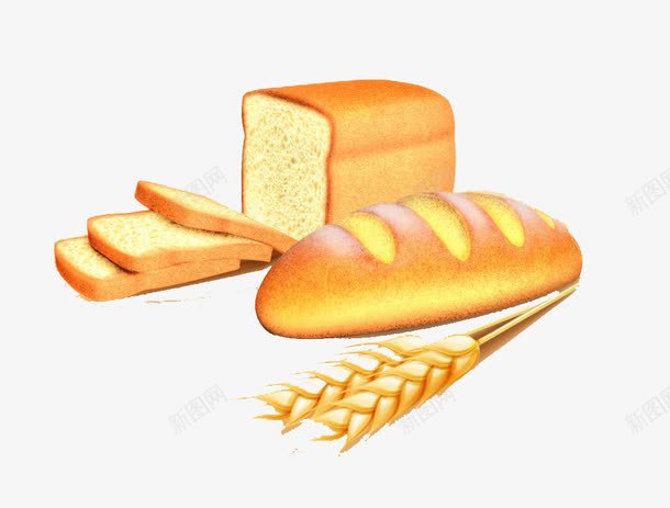 全麦切片椭圆面包png免抠素材_88icon https://88icon.com 全麦面包 切片面包 面包 食品 餐饮
