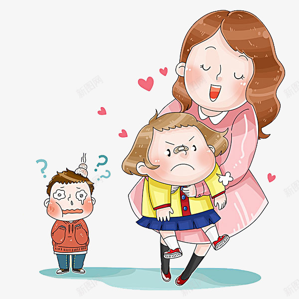 抱小孩的女人png免抠素材_88icon https://88icon.com 伤心的 卡通 可爱的 女人 小孩 手绘 插图 生气的