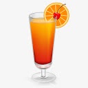 摄影夏日橘子汁图标图标
