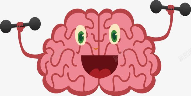 对大脑进行思维训练png免抠素材_88icon https://88icon.com 人类大脑 卡通大脑 矢量png 粉色大脑 训练大脑 训练思维模式