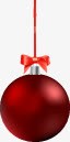 红色圣诞小球装饰素材