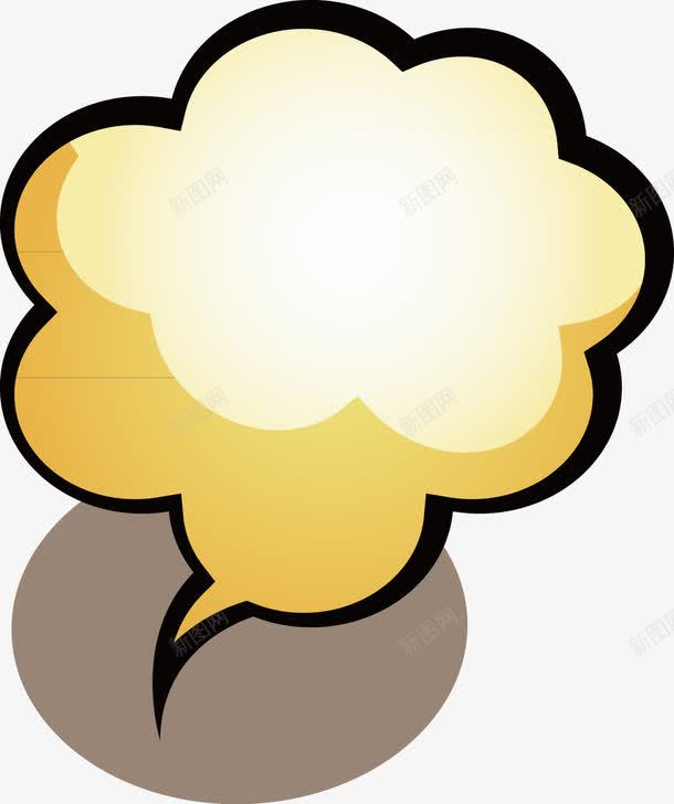 花型汽泡框png免抠素材_88icon https://88icon.com 对话框