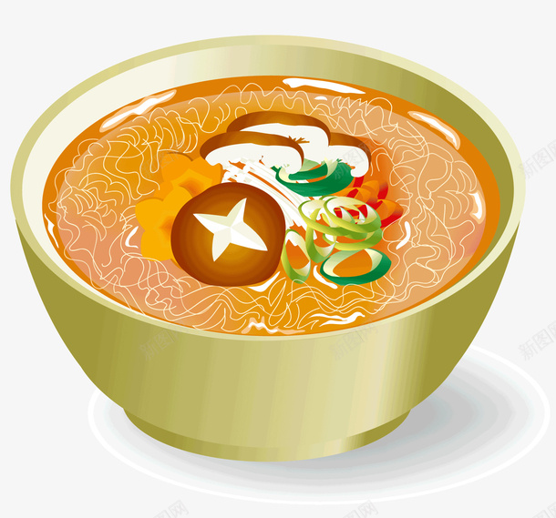 一碗面条矢量图ai免抠素材_88icon https://88icon.com 一碗面条 吃的 矢量食物 面条 食品 食物 香菇 矢量图