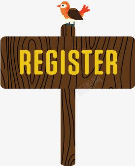 register注册路牌卡通png免抠素材_88icon https://88icon.com register 卡通 注册 路牌