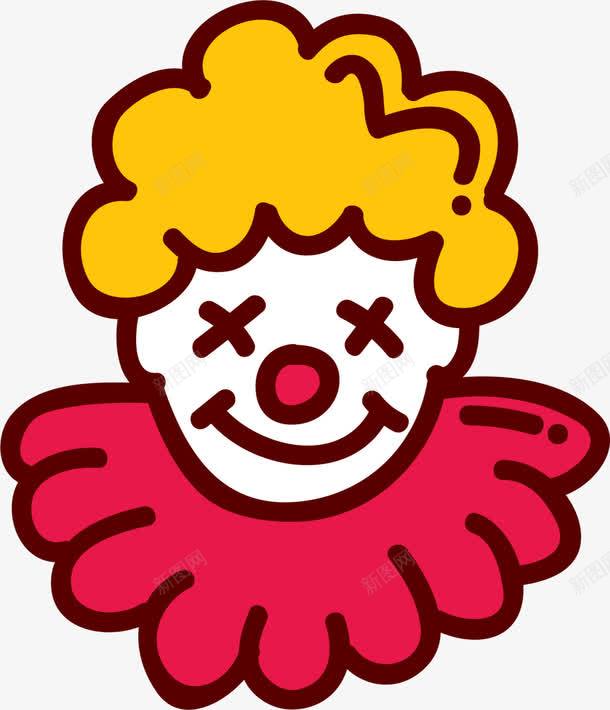红色卡通马戏团小丑png免抠素材_88icon https://88icon.com 4月1号 小丑 恶作剧 愚人节 金发小丑 马戏团 马戏团小丑