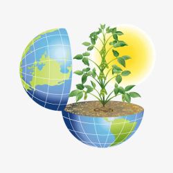 气球绿色植物环保节约能源素材