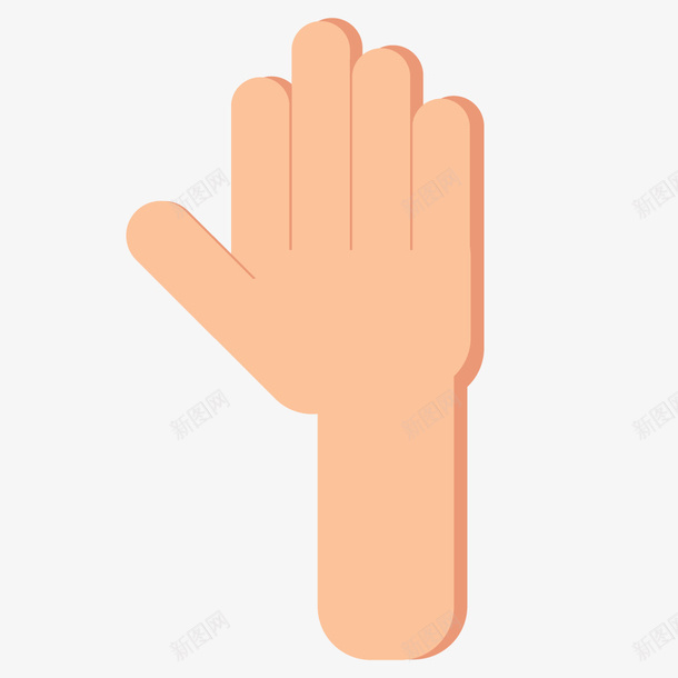 手势动作伸掌卡通矢量图ai免抠素材_88icon https://88icon.com 创意 卡通 卡通手势伸掌 商业 手 手腕 手部 手部动作 矢量图