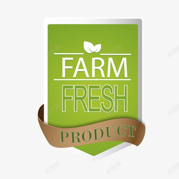 有机食品创意标签png免抠素材_88icon https://88icon.com Farm Fresh 创意设计 标签设计 矢量素材 矢量素材标签设计 绿叶 绿色标签设计稿 食物标签