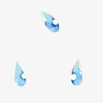 雨滴png免抠素材_88icon https://88icon.com 卡通 手绘 漂浮 雨滴