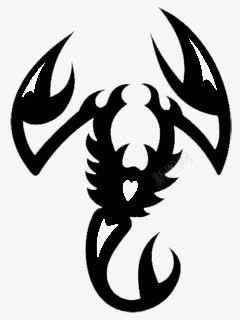蝎子纹身素材