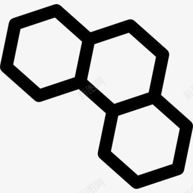 海底的生物分子图标图标