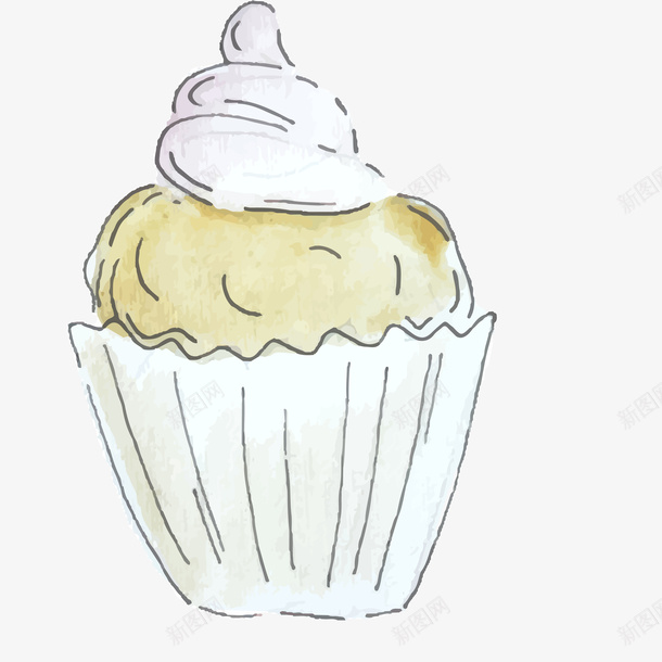 卡通杯糕矢量图eps免抠素材_88icon https://88icon.com 奶油蛋糕 杯子里的蛋糕 矢量蛋糕素材 矢量图