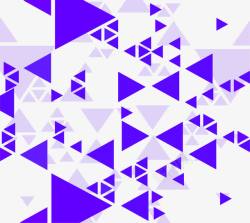 紫色三角形花纹素材
