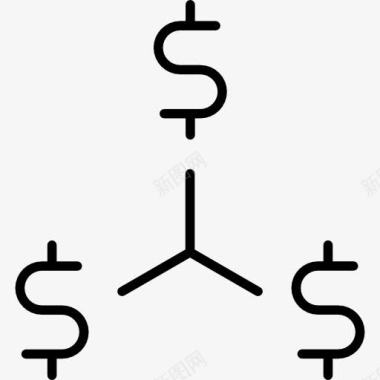 广告宣传方案美元的符号图标图标