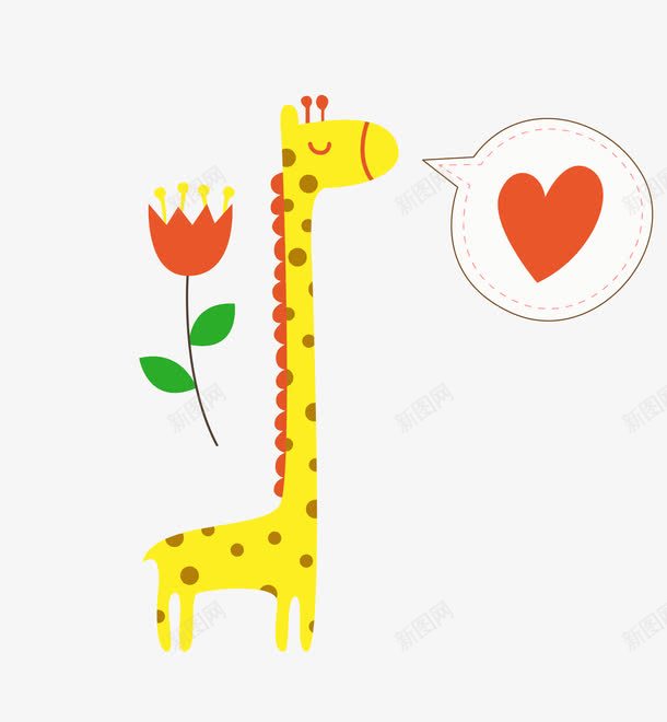 黄色小动物长颈鹿的创想png免抠素材_88icon https://88icon.com 小动物 矢量长颈鹿 长颈鹿的创想 黄色长颈鹿