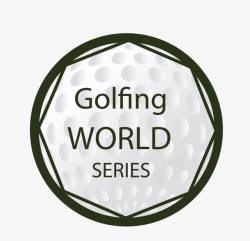 矢量高尔夫球标签golfer高清图片