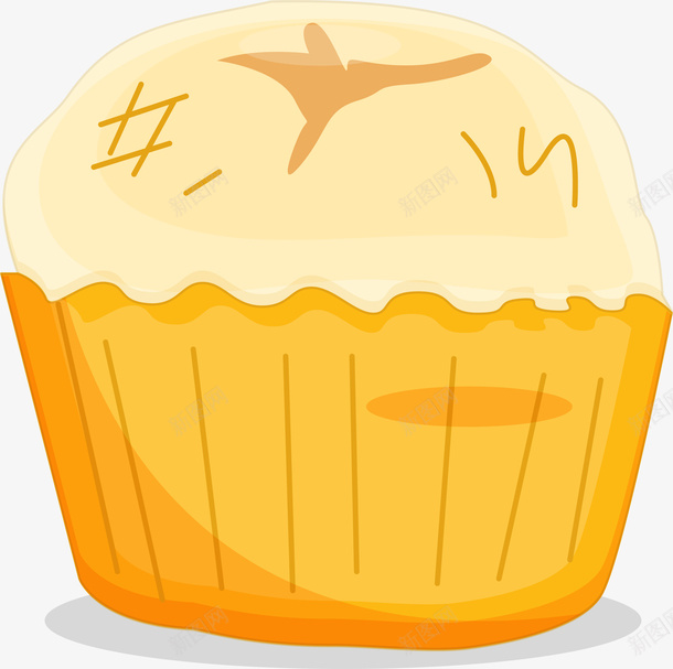 小清新纸杯蛋糕png免抠素材_88icon https://88icon.com 唯美蛋糕 小清新蛋糕 水彩 纸杯蛋糕 美味糕点 黄色纸杯