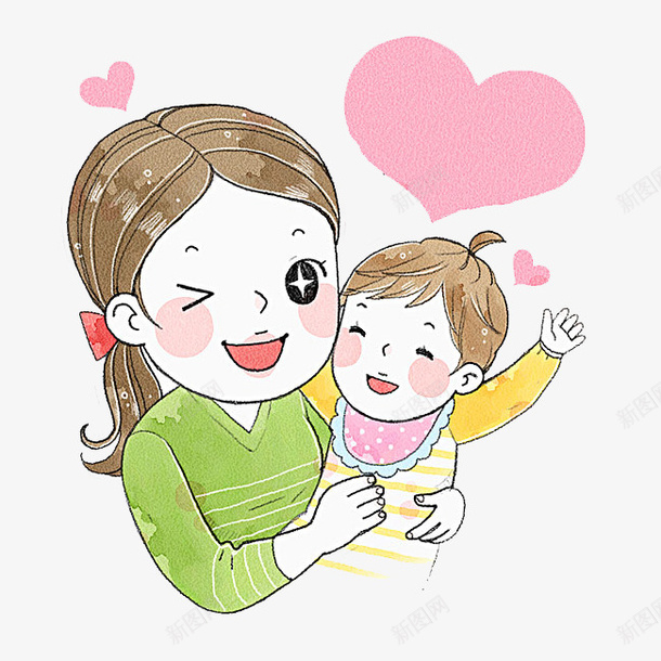 抱小孩的人png免抠素材_88icon https://88icon.com 小孩 心 手绘画 矢量装饰 粉色 装饰