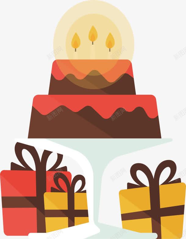 生日巧克力蛋糕png免抠素材_88icon https://88icon.com 巧克力蛋糕 生日礼物 生日蛋糕 矢量png 蛋糕 送礼物